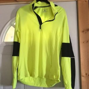 Yellow/Green running quarter zip